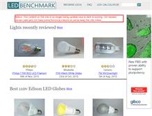 Tablet Screenshot of ledbenchmark.com